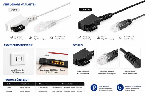 Telefon kabel dsl - telefon, vdsl
